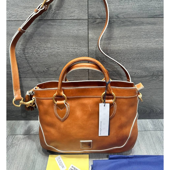 Dooney & Bourke Florentine Leather Short Handle Shopper Natural bag A613857 - Picture 1 of 14